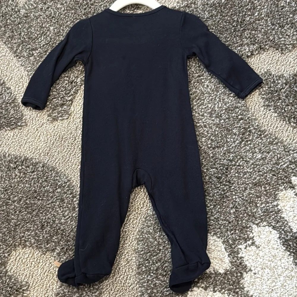 Just One You Carters Baby Boy Black Skeleton Candy Footed Pajamas Sleeper 9M